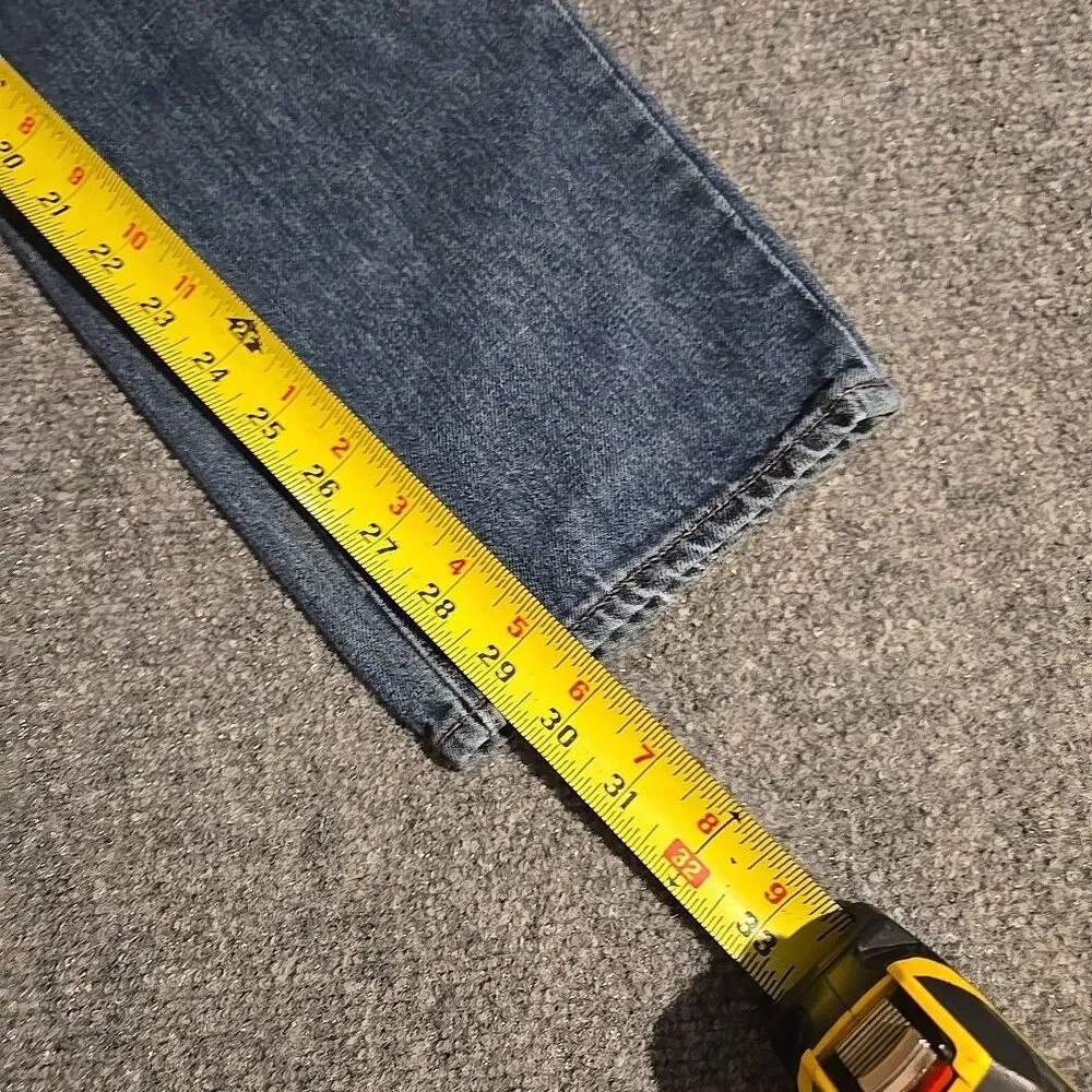 J Crew Denim Jeans Mens 33x30 Blue The Driggs Straight 5 Pocket Casual